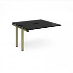 Adapt add on unit single 1200mm x 1200mm - green frame, black top E1212-AB-GN-BK