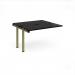 Adapt add on unit single 1200mm x 1200mm - green frame, black top E1212-AB-GN-BK