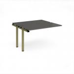 Adapt add on unit single 1200mm x 1200mm - green frame, storm grey top E1212-AB-GN-OG