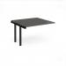 Adapt add on unit single 1200mm x 1200mm - black frame, storm grey top E1212-AB-K-OG