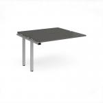 Adapt add on unit single 1200mm x 1200mm - silver frame, storm grey top E1212-AB-S-OG