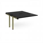 Adapt add on unit single 1200mm x 1600mm - green frame, black top E1216-AB-GN-BK