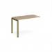 Adapt add on unit single 1200mm x 1600mm - green frame, kendal oak top E1216-AB-GN-KO