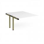Adapt add on unit single 1200mm x 1600mm - green frame, white top E1216-AB-GN-WH
