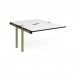 Adapt add on unit single 1200mm x 1600mm - green frame, white top, black edge E1216-AB-GN-WK