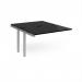 Adapt add on unit single 1200mm x 1600mm - silver frame, black top E1216-AB-S-BK