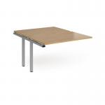 Adapt add on units back to back 1200mm x 1600mm - silver frame and oak top
