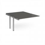 Adapt add on unit single 1200mm x 1600mm - silver frame, storm grey top E1216-AB-S-OG