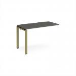 Adapt add on unit single 1200mm x 600mm - green frame, storm grey top E126-AB-GN-OG