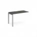 Adapt add on unit single 1200mm x 600mm - silver frame, storm grey top E126-AB-S-OG