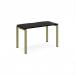 Adapt single desk 1200mm x 600mm - green frame, black top E126-GN-BK