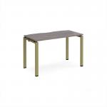 Adapt single desk 1200mm x 600mm - green frame, grey oak top E126-GN-GO