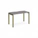Adapt single desk 1200mm x 600mm - green frame, grey oak top E126-GN-GO