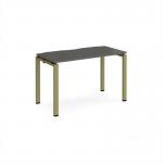 Adapt single desk 1200mm x 600mm - green frame, storm grey top E126-GN-OG