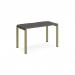 Adapt single desk 1200mm x 600mm - green frame, storm grey top E126-GN-OG