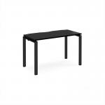 Adapt single desk 1200mm x 600mm - black frame, black top E126-K-BK