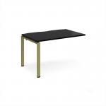 Adapt add on unit single 1200mm x 800mm - green frame, black top E128-AB-GN-BK