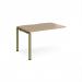 Adapt add on unit single 1200mm x 800mm - green frame, kendal oak top E128-AB-GN-KO
