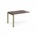 Adapt add on unit single 1200mm x 800mm - green frame, walnut top E128-AB-GN-W