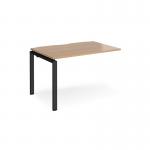 Adapt add on unit single 1200mm x 800mm - black frame and beech top