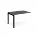 Adapt add on unit single 1200mm x 800mm - black frame, storm grey top E128-AB-K-OG
