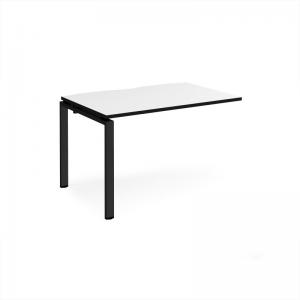 Adapt add on unit single 1200mm x 800mm - black frame, white top,
