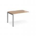 Adapt add on unit single 1200mm x 800mm - silver frame and beech top