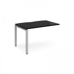 Adapt add on unit single 1200mm x 800mm - silver frame, black top