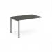 Adapt add on unit single 1200mm x 800mm - silver frame, storm grey top E128-AB-S-OG