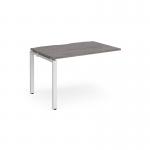 Adapt add on unit single 1200mm x 800mm - white frame and grey oak top
