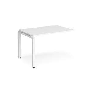 Adapt add on unit single 1200mm x 800mm - white frame, white top