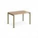 Adapt single desk 1200mm x 800mm - green frame, beech top E128-GN-B