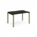 Adapt single desk 1200mm x 800mm - green frame, black top E128-GN-BK
