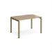 Adapt single desk 1200mm x 800mm - green frame, kendal oak top E128-GN-KO