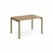 Adapt single desk 1200mm x 800mm - green frame, oak top E128-GN-O