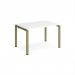 Adapt single desk 1200mm x 800mm - green frame, white top E128-GN-WH