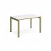 Adapt single desk 1200mm x 800mm - green frame, white top, oak edge E128-GN-WO