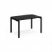 Adapt single desk 1200mm x 800mm - black frame, black top E128-K-BK
