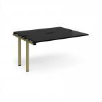 Adapt add on unit single 1400mm x 1200mm - green frame, black top E1412-AB-GN-BK