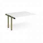 Adapt add on unit single 1400mm x 1200mm - green frame, white top E1412-AB-GN-WH