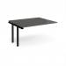 Adapt add on unit single 1400mm x 1200mm - black frame, storm grey top E1412-AB-K-OG