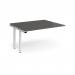 Adapt add on unit single 1400mm x 1200mm - white frame, storm grey top E1412-AB-WH-OG