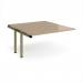 Adapt add on unit single 1400mm x 1600mm - green frame, kendal oak top E1416-AB-GN-KO