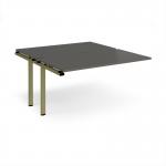 Adapt add on unit single 1400mm x 1600mm - green frame, storm grey top E1416-AB-GN-OG