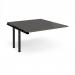 Adapt add on unit single 1400mm x 1600mm - black frame, storm grey top E1416-AB-K-OG