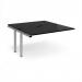 Adapt add on unit single 1400mm x 1600mm - silver frame, black top E1416-AB-S-BK