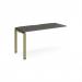 Adapt add on unit single 1400mm x 600mm - green frame, storm grey top E146-AB-GN-OG