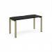 Adapt single desk 1400mm x 600mm - green frame, black top E146-GN-BK