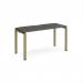 Adapt single desk 1400mm x 600mm - green frame, storm grey top E146-GN-OG