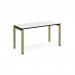 Adapt single desk 1400mm x 600mm - green frame, white top, black edge E146-GN-WK
